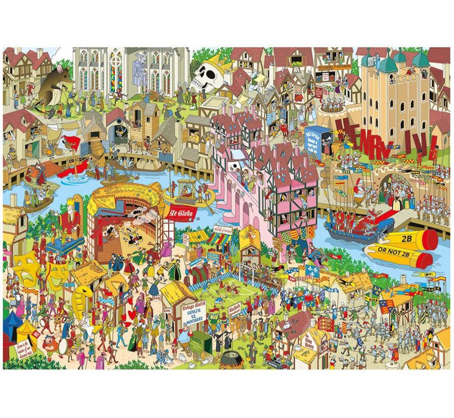 Gibsons Jokesaws: Shakespeare Shake-up Puzzle 1000pcs