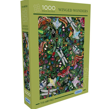 Gibsons Gibsons The Art File: Winged Wonders Puzzle 1000pcs