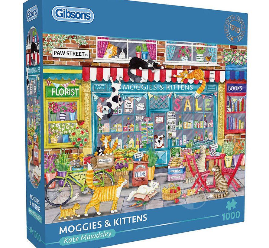 Gibsons Moggies & Kittens Puzzle 1000pcs
