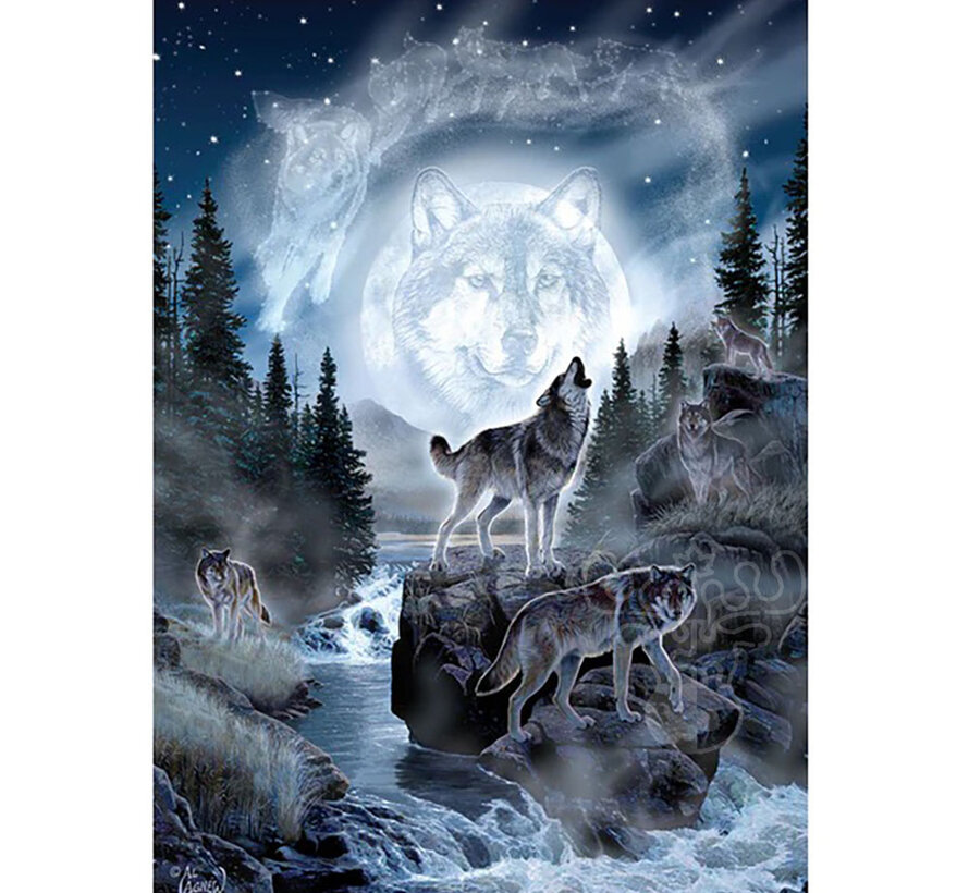 Anatolian Moon Wolf Puzzle 500pcs