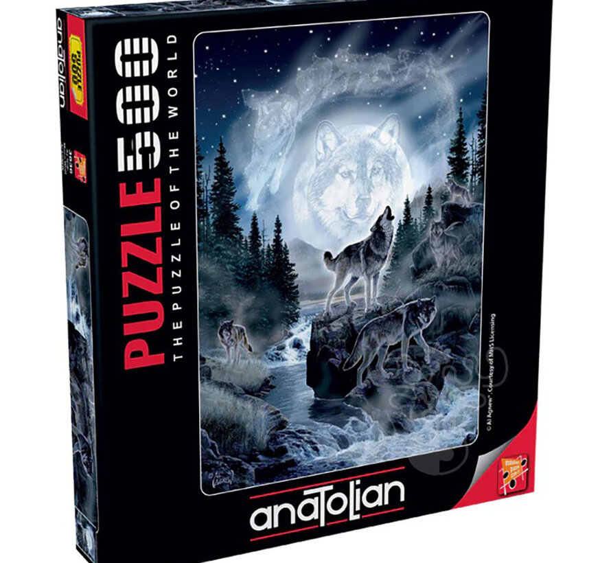 Anatolian Moon Wolf Puzzle 500pcs