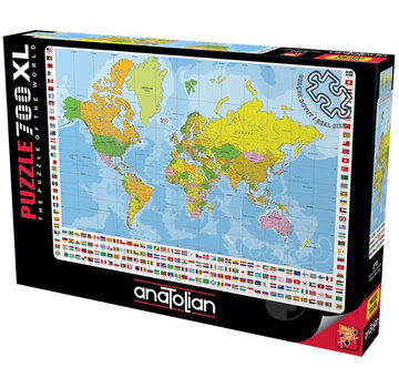 Anatolian Anatolian World Political Map Puzzle 700pcs