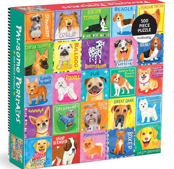 Mudpuppy Mudpuppy Pawsome Portraits Puzzle 500pcs