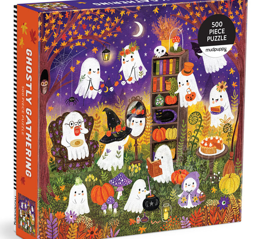Mudpuppy Ghostly Gathering Puzzle 500pcs