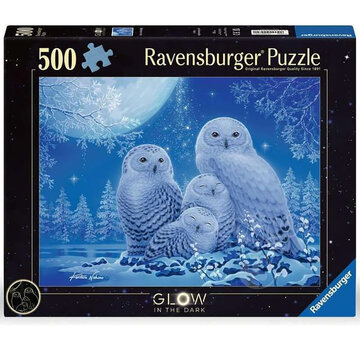 Ravensburger Ravensburger Owls in the Moonlight Glow in the Dark Puzzle 500pcs