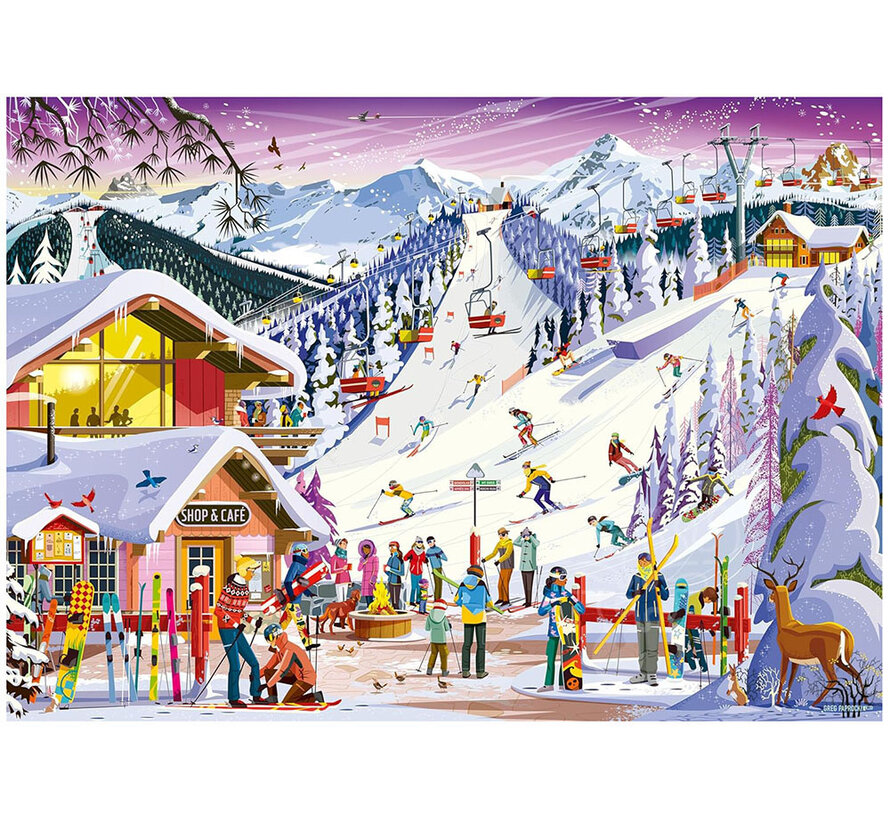 FINAL SALE Ravensburger Slopeside Spirit Puzzle 1000pcs