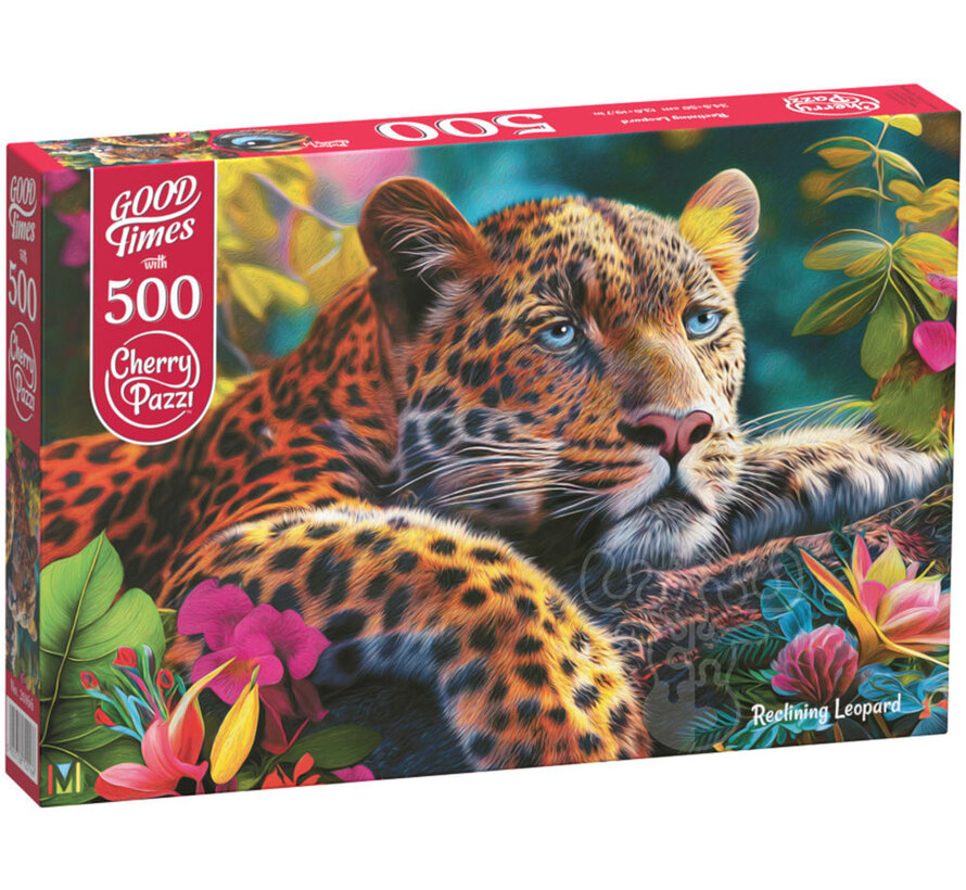 CherryPazzi Reclining Leopard Puzzle 500pcs