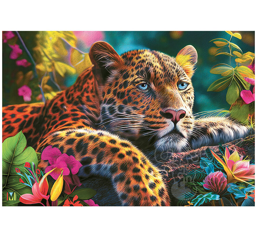 CherryPazzi Reclining Leopard Puzzle 500pcs