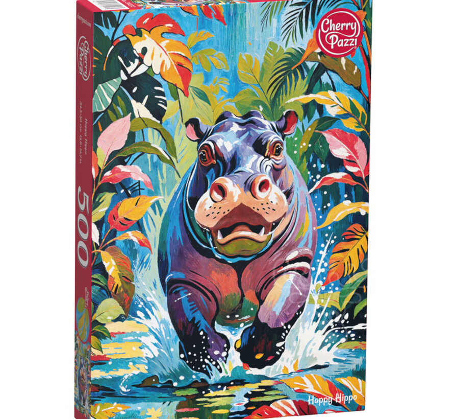 CherryPazzi Happy Hippo Puzzle 500pcs