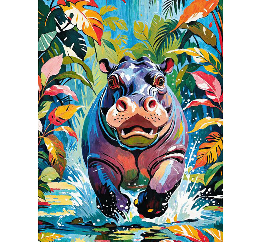 CherryPazzi Happy Hippo Puzzle 500pcs