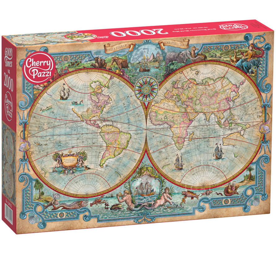 CherryPazzi Great Discoveries World Map Puzzle 2000pcs