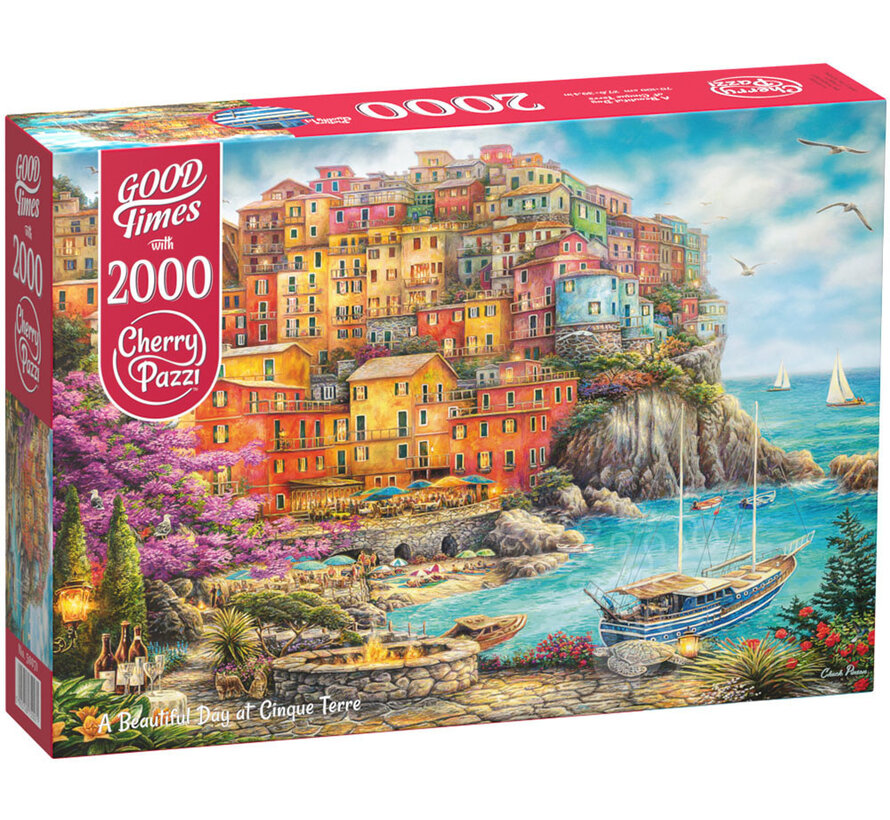 CherryPazzi A Beautiful Day at Cinque Terre Puzzle 2000pcs