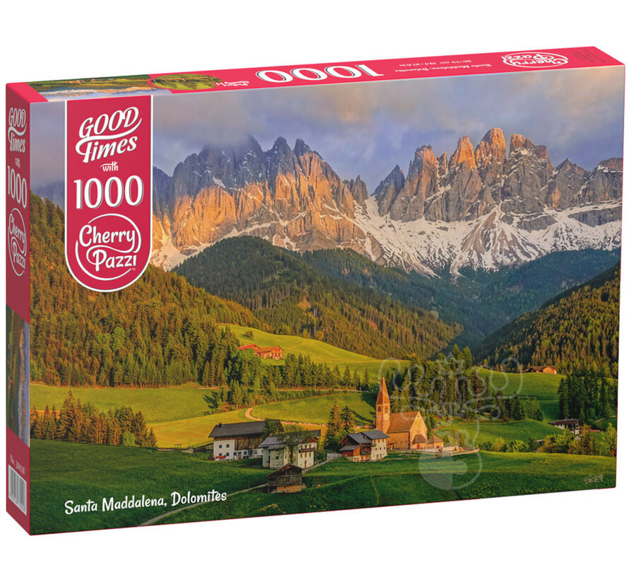 CherryPazzi Santa Maddalena, Dolomites Puzzle 1000pcs