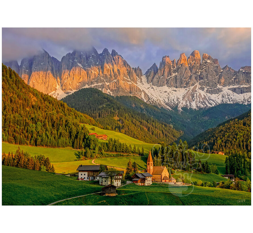 CherryPazzi Santa Maddalena, Dolomites Puzzle 1000pcs
