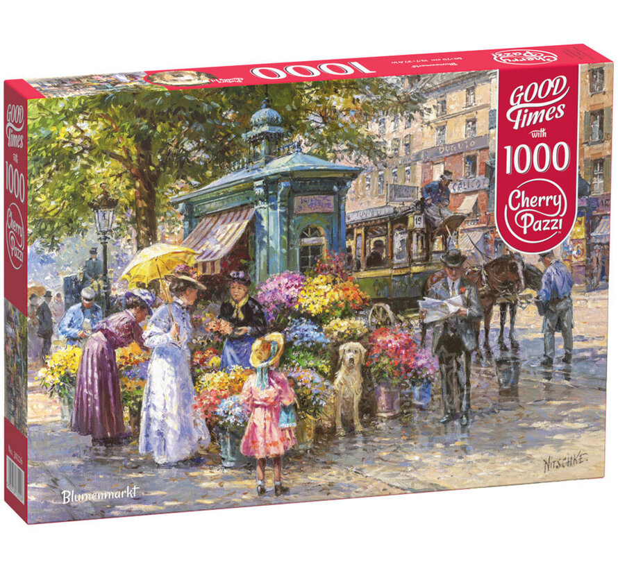 CherryPazzi Blumenmarkt Puzzle 1000pcs