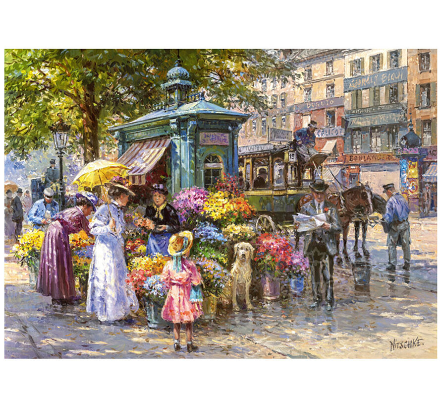 CherryPazzi Blumenmarkt Puzzle 1000pcs