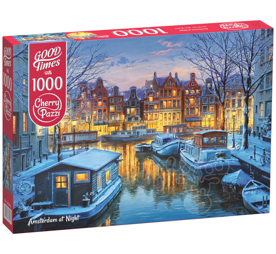 CherryPazzi Amsterdam at Night Puzzle 1000pcs