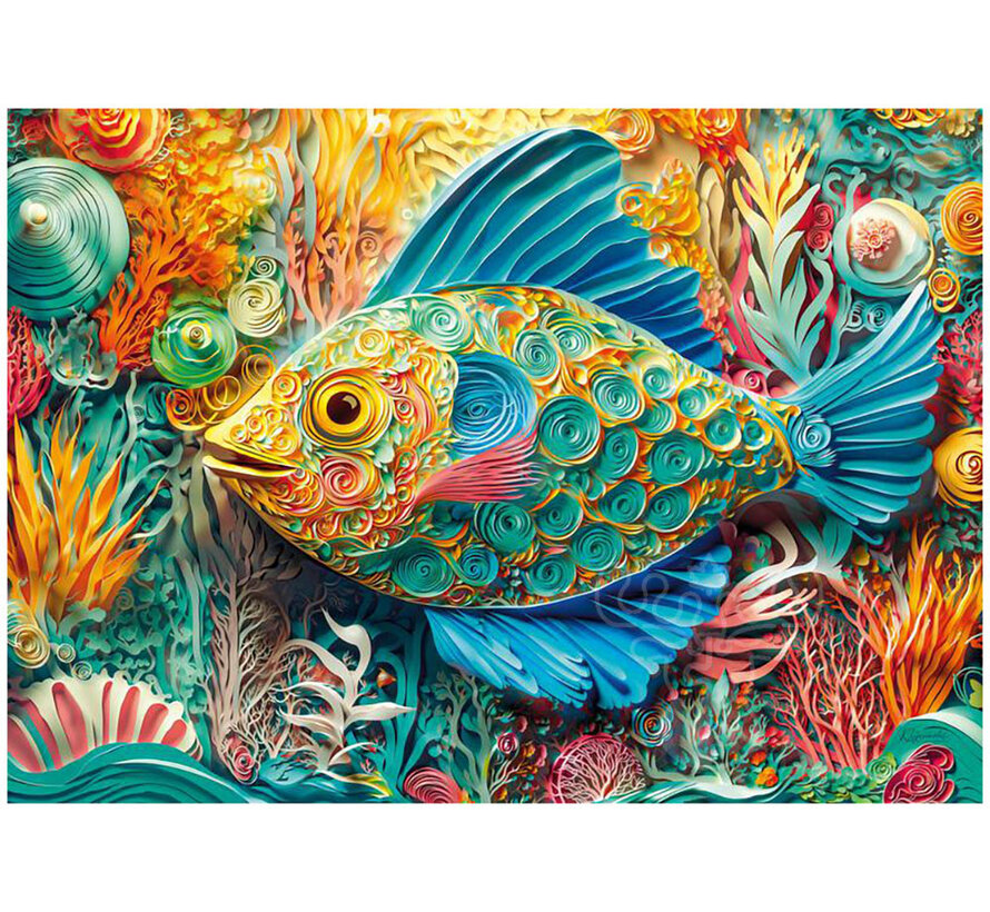 CherryPazzi Quilled Fish Puzzle 1000pcs