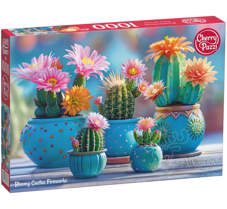 CherryPazzi Bloomy Cactus Fireworks Puzzle 1000pcs