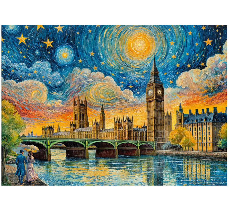 CherryPazzi Impressionist Sky over London Puzzle 1000pcs