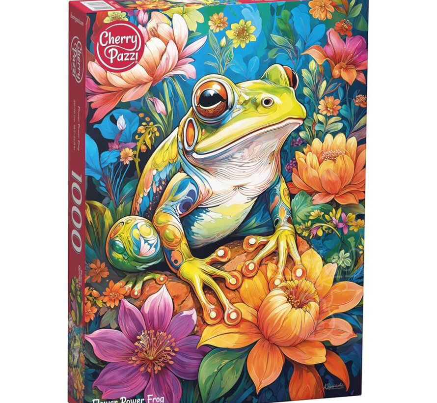 CherryPazzi Flower Power Frog Puzzle 1000pcs