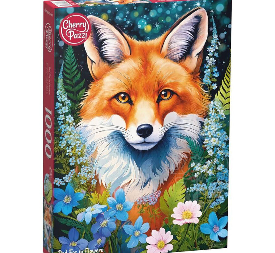 CherryPazzi Red Fox in Flowers Puzzle 1000pcs