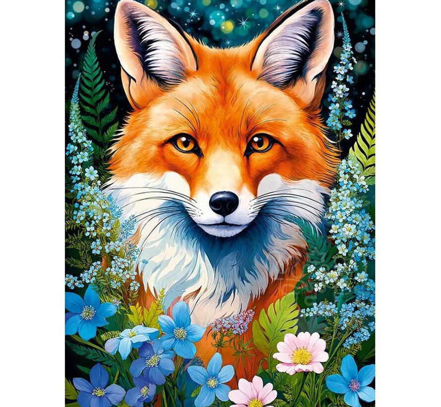 CherryPazzi Red Fox in Flowers Puzzle 1000pcs