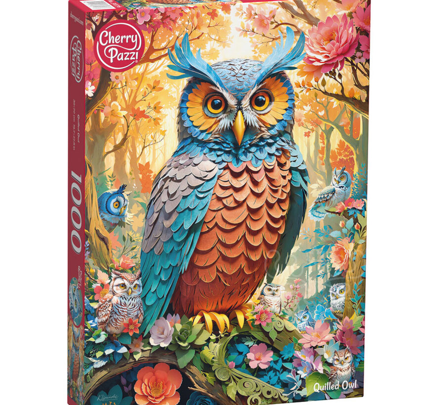 CherryPazzi Quilled Owl Puzzle 1000pcs