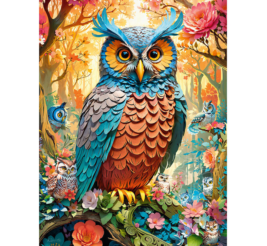 CherryPazzi Quilled Owl Puzzle 1000pcs