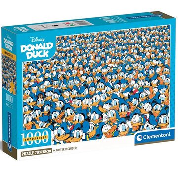 Clementoni Clementoni Disney Impossible Puzzle! Donald Puzzle 1000pcs - Import