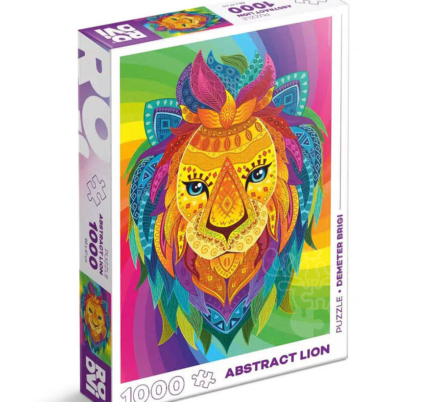 FINAL SALE Roovi/D-Toys Abstract Lion Puzzle 1000pcs
