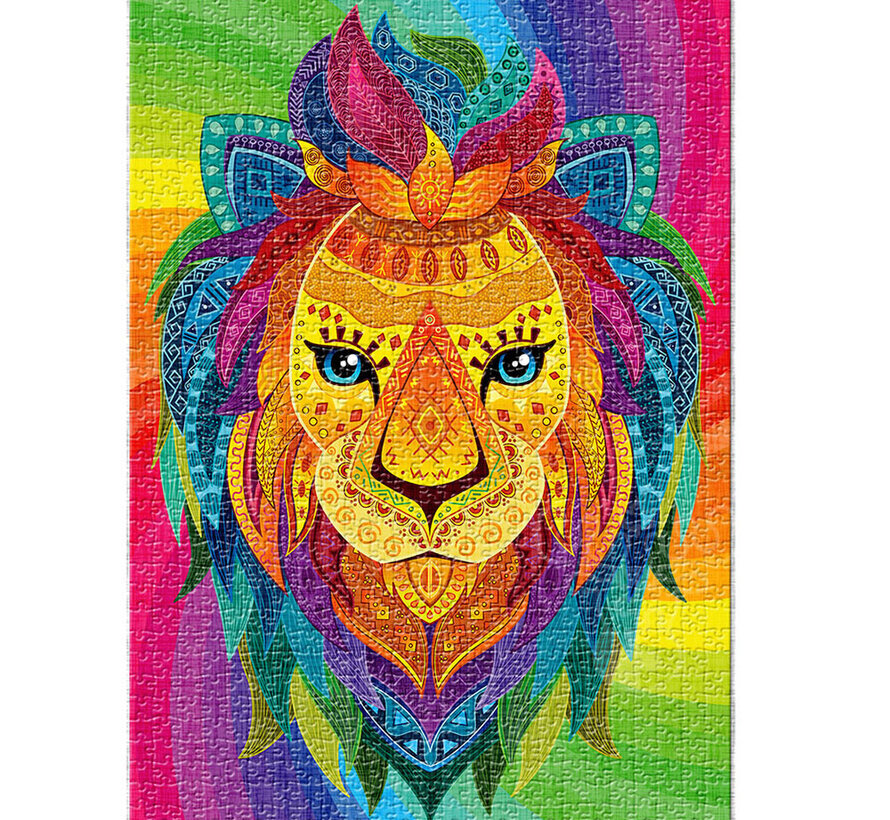 FINAL SALE Roovi/D-Toys Abstract Lion Puzzle 1000pcs