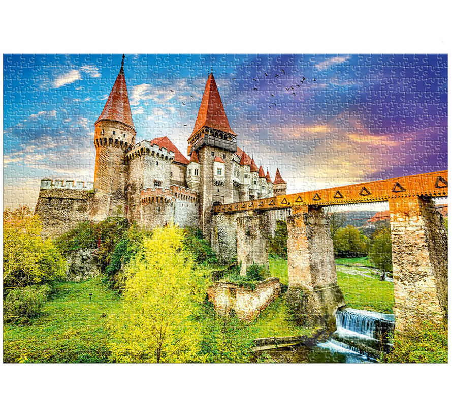 Roovi/D-Toys Corvin Castle - Gothic Largest Castles in Europe Puzzle 1000pcs