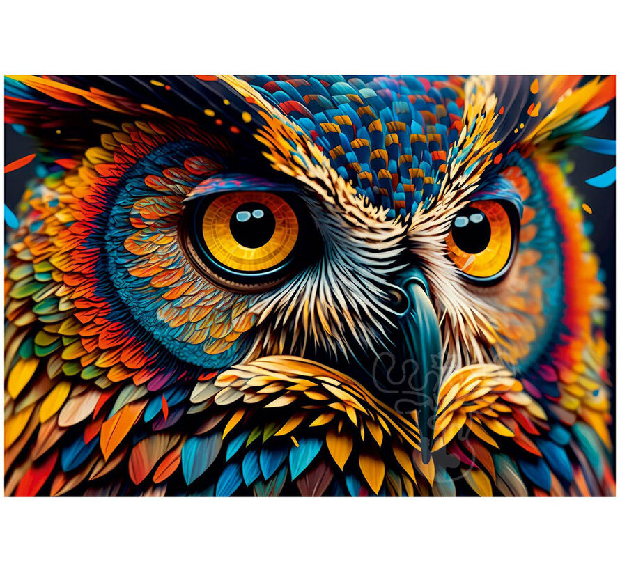 Roovi/D-Toys Colorful Owl Puzzle 1000pcs