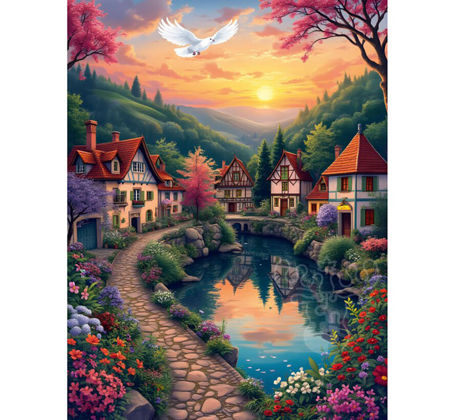 Alipson Le village au bord de l'eau (The Village by the Lake) 500pcs