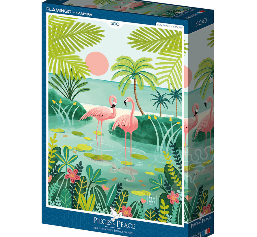 Pieces & Peace Flamingo Puzzle 500pcs