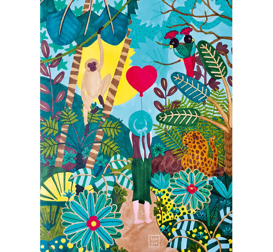 Pieces & Peace Jungle Heart Puzzle 1000pcs