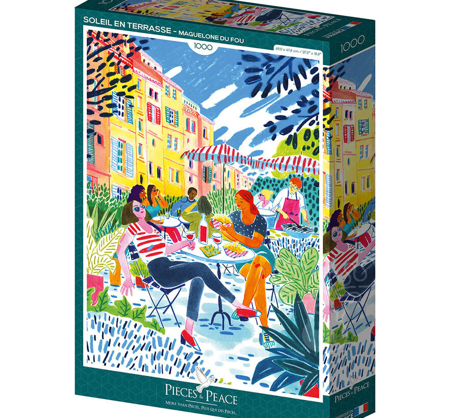 Pieces & Peace Sun on the Terrace Puzzle 1000pcs