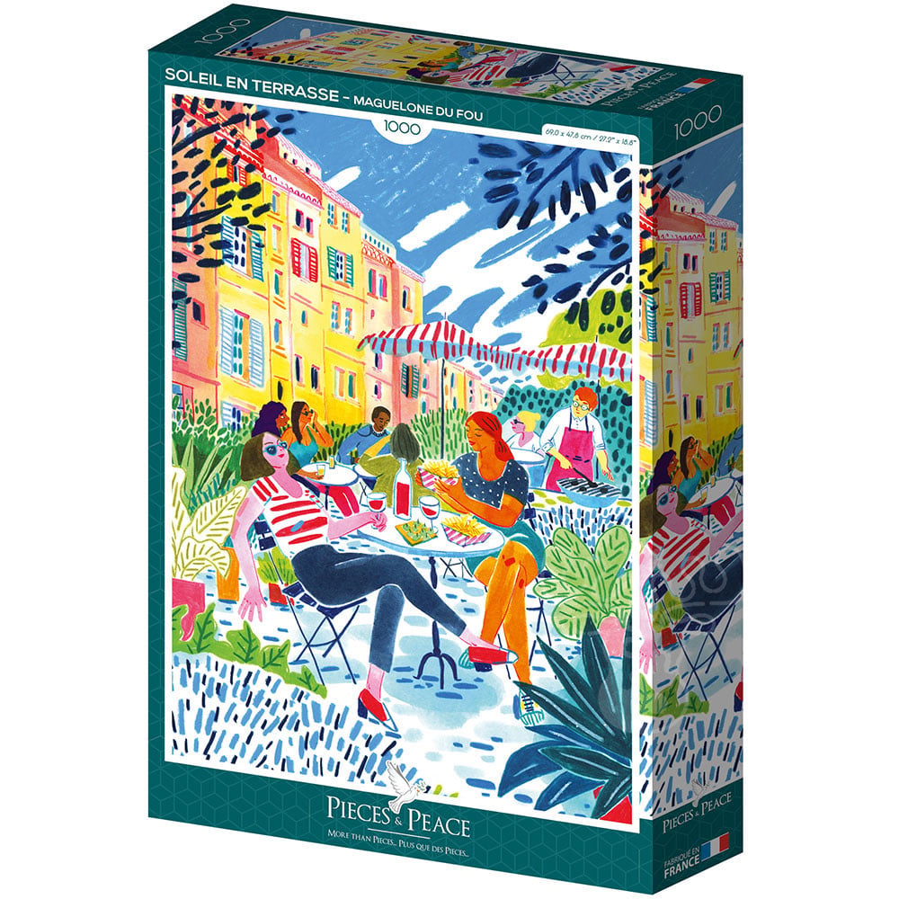 Pieces & Peace Sun on the Terrace Puzzle 1000pcs - Puzzles Canada