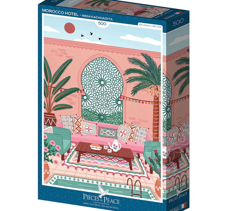 Pieces & Peace Morocco hotel Puzzle 500pcs
