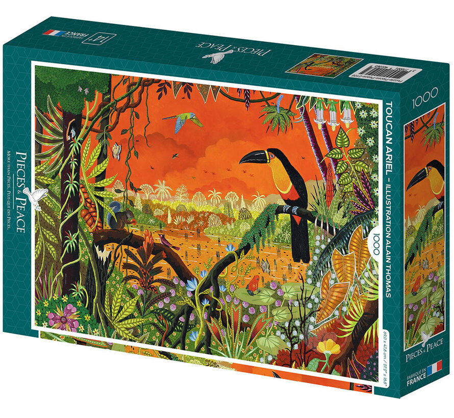 Pieces & Peace Toucan Ariel Puzzle 1000pcs