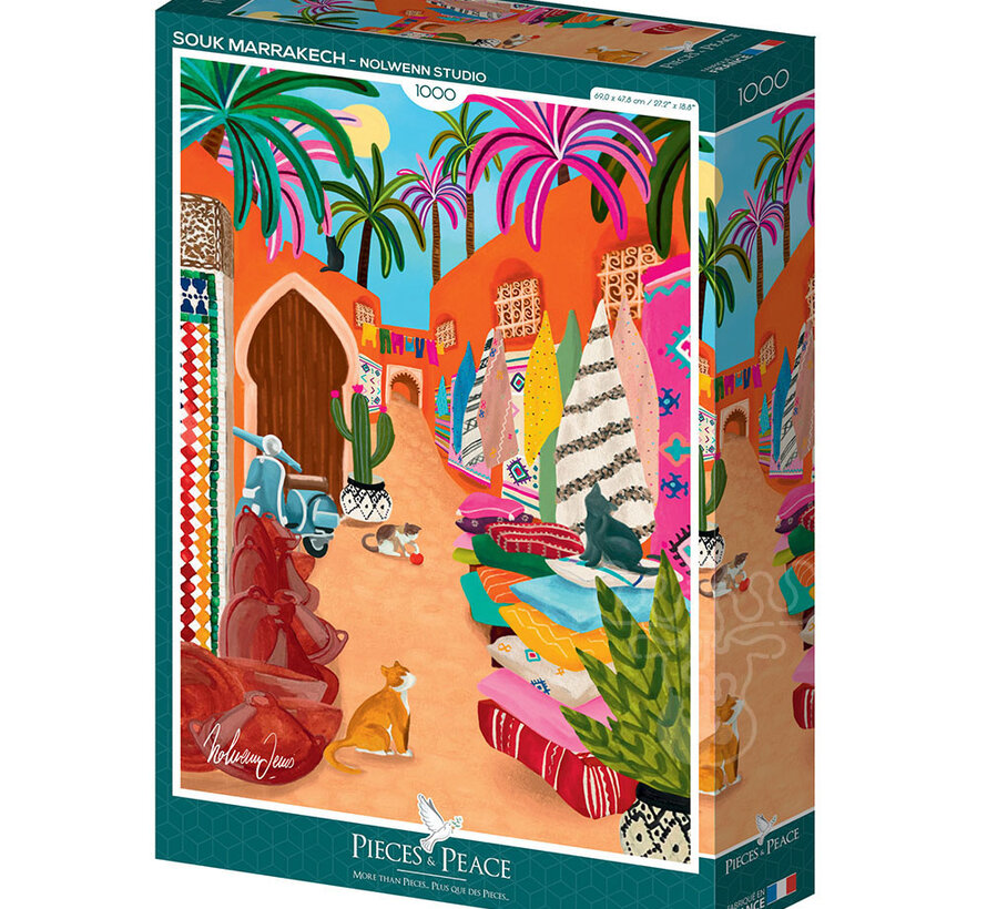 Pieces & Peace Souk Marrakech Puzzle 1000pcs