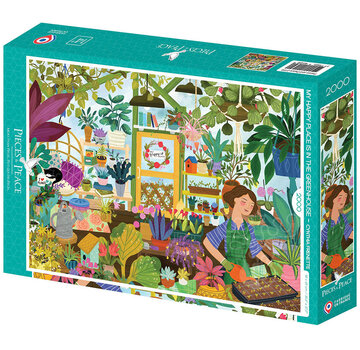 Pieces & Peace Pieces & Peace My Happy Place is in the Greenhouse Puzzle 2000pcs