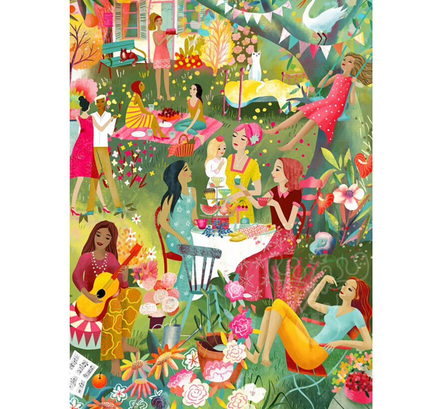Pieces & Peace Big Summer Garden Party Puzzle 1000pcs
