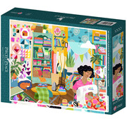 Pieces & Peace Pieces & Peace My Happy Place is in the Sewing Room Puzzle 1000pcs