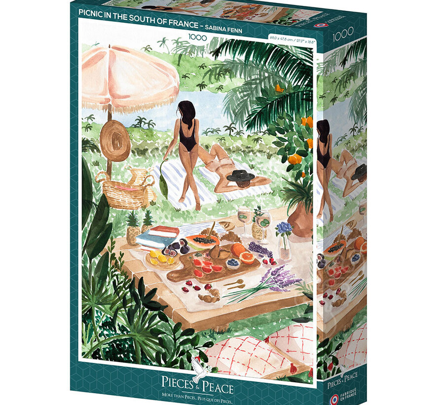 Pieces & Peace Picnic in the South of France Puzzle 1000pcs