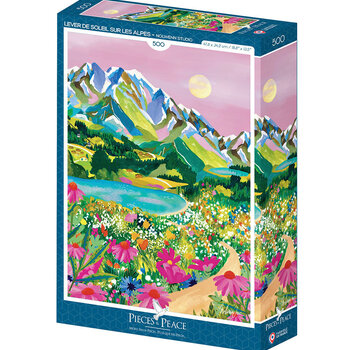 Pieces & Peace Pieces & Peace Lever de Soleil sur les Alpes Puzzle 500pcs