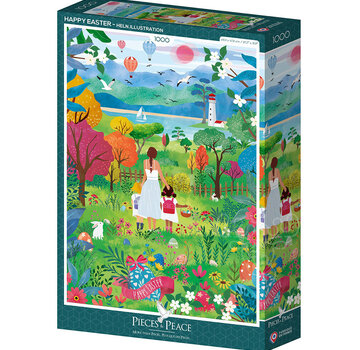 Pieces & Peace Pieces & Peace Happy Easter Puzzle 1000pcs