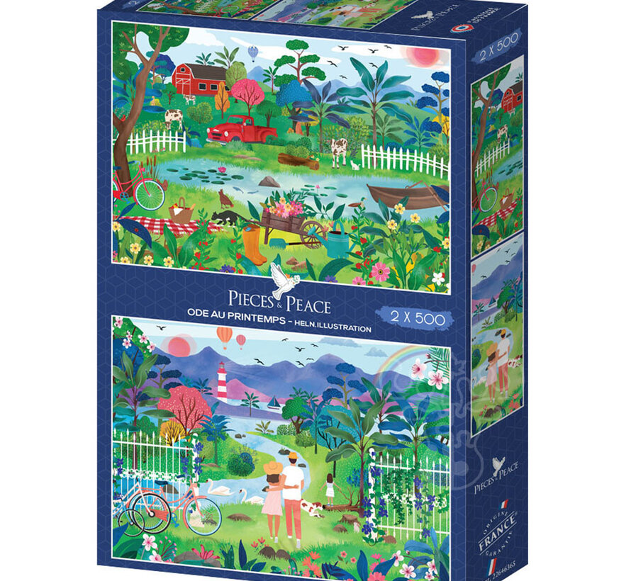 Pieces & Peace Ode au Printemps Puzzle 2 x 500pcs