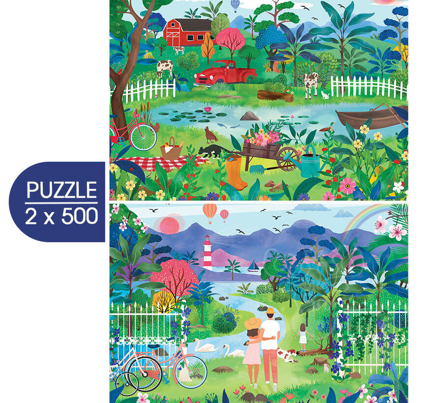 Pieces & Peace Ode au Printemps Puzzle 2 x 500pcs